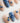 Denim Berry Extra Short Almond press on nails, handmade custom nails by Joyeenails
