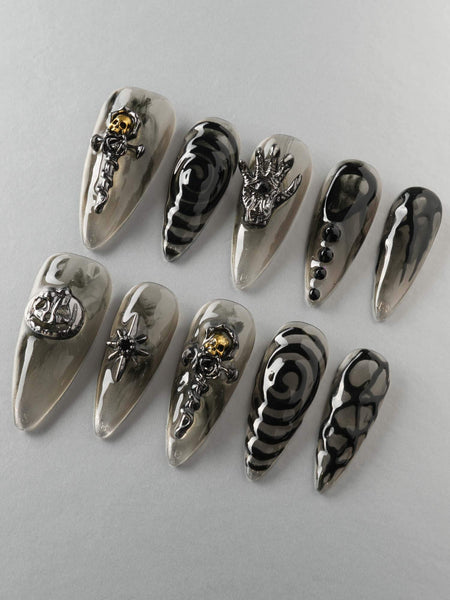 Devil Charm — 3D Sculpted Press-On Nails | Joyee Nails
