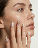 Dew Wing press-on nails — Dreamy Night, Metallic Relief