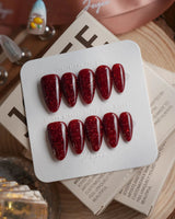 Diamond Gloss nails — red Base, featuring a by Joyee Nails