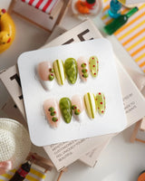 Dirty Martini Short Almond press on nails, handmade custom nails by Joyeenails