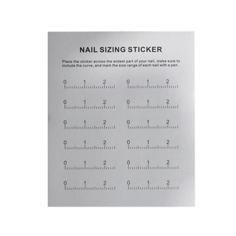 Easy Nail Sizing Sticker - Joyeenails - STCKR