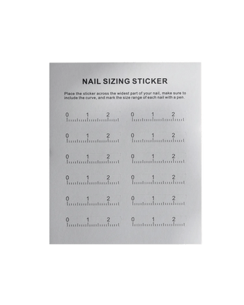 Easy Nail Sizing Sticker - Joyeenails - STCKR