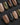 Maple Cat Short Oval cat eye press on nails fall with multicolored cat eye handmade nail art - image 1