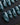 Storm Medium Almond blue cat eye press on nails with blue cat eye marble handmade nail art - image 1
