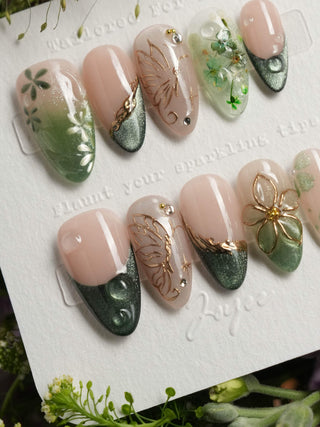 Fairyland - Jetlag Garden press-on nails by Joyee Nails