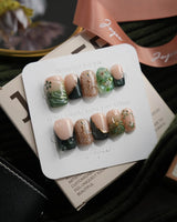 Fairyland - Jetlag Garden short square press-on nails