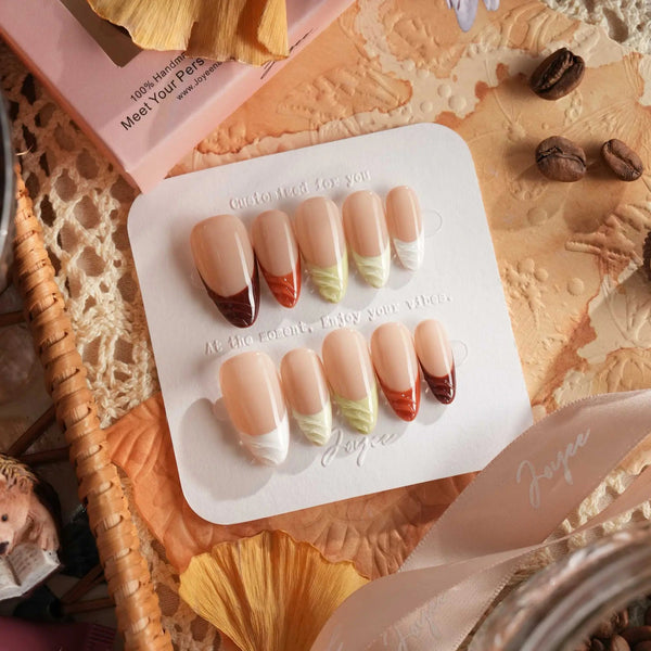 Fall Palette - Joyeenails - FT031 - Custom Size - Add Note / Medium Almond