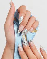 FIFA Argentina handmade World Cup nails with 3D soccer balls and Sol de Mayo accents