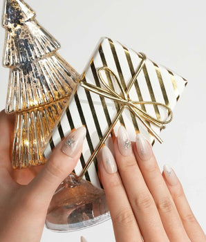 First Flake press-on nails — Icy Milky White &