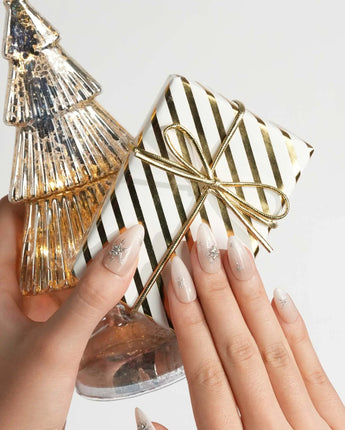 First Flake press-on nails — Icy Milky White &