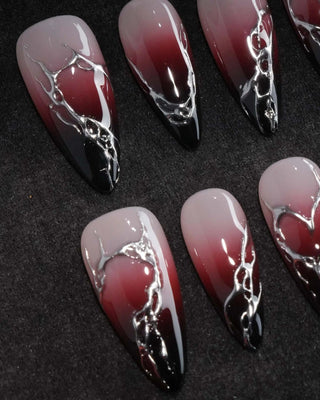 Fracture press-on nails by Joyee Nails