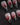 Fracture press on nails with sculpted mirror silver cracks over a nude to wine red to black gradient - image 1