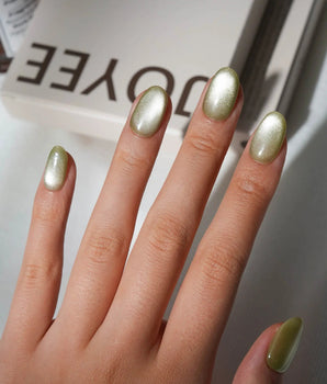 Fruit Cat Eye Press On Nails – Handmade Magnetic Velvet – 5 Colors press on nails, handmade custom nails by Joyeenails