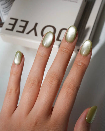Fruit Cat Eye Press On Nails – Handmade Magnetic Velvet – 5 Colors press on nails, handmade custom nails by Joyeenails