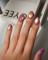 Fruit Cat Eye Press On Nails – Handmade Magnetic Velvet – 5 Colors press on nails, handmade custom nails by Joyeenails