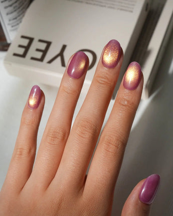 Fruit Cat Eye Press On Nails – Handmade Magnetic Velvet – 5 Colors press on nails, handmade custom nails by Joyeenails