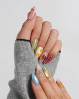 Fruit Fizz Short Almond press on nails, handmade custom nails by Joyeenails