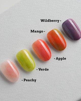 Fruit Marble Press On Nails – Handmade Watercolor Marble – 5 Shades press-on nails by Joyee Nails