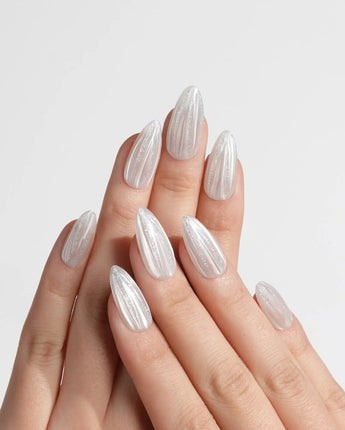Glitter Logic·Ice press-on nails — Icy Pure White &