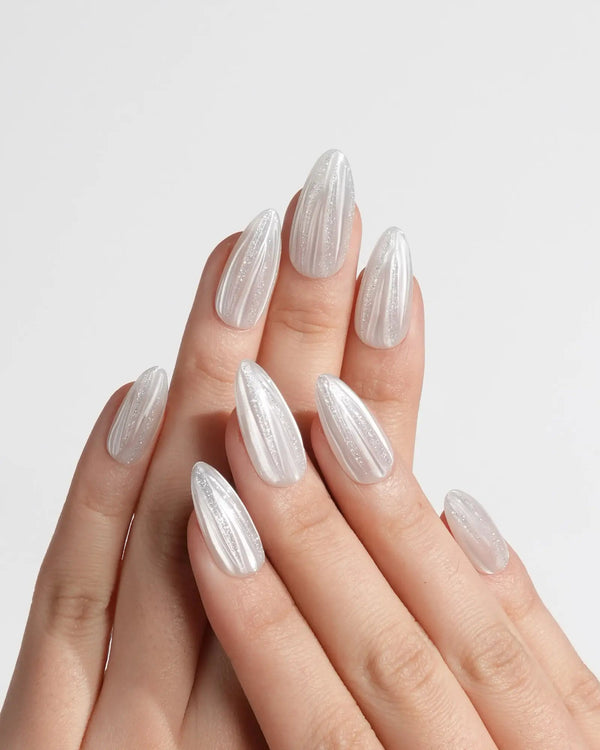 Glitter Logic·Ice press-on nails — Icy Pure White &