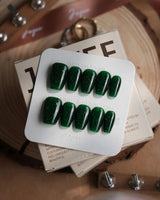 Glowing Forest nails — Forest Green Base, featuring by Joyee Nails