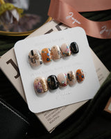 Golden Kiss extra short squoval press-on nails