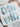 Icy Miffy press-on nails in long coffin shape — Fresh Sky Blue, 3D Bunny & Silver Bows.