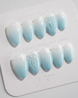 In the clouds - Joyeenails - SA068 - XS / Extra Short Almond