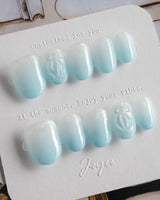 In the clouds - Joyeenails - SA068 - XS / Extra Short Oval