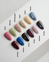 Jewel Cat Eye Press On Nails – Handmade Magnetic Velvet – 12 Colors press on nails, handmade custom nails by Joyeenails