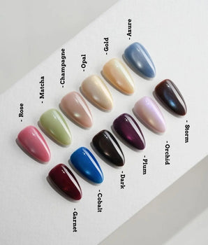 Jewel Cat Eye Press On Nails – Handmade Magnetic Velvet – 12 Colors press on nails, handmade custom nails by Joyeenails