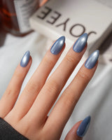 Jewel Cat Eye Press On Nails – Handmade Magnetic Velvet – 12 Colors press on nails, handmade custom nails by Joyeenails