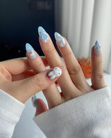 MIFFY XOXO press-on nail set — cute nails miffy design, hand-painted with real gel polish