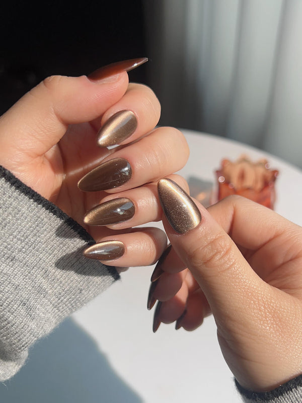 Arabica Cat - eye - Joyeenails - CE054 - XS / Short Almond