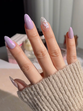 Flower Sea press-on nails by Joyee Nails