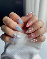 MIFFY XOXO press-on nails — cute nails miffy handmade nail art by Joyee Nails