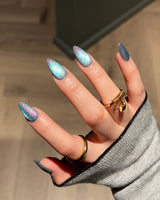 Spinning Aurora nails — Gradient Duo-chrome Cat-eye with by Joyee Nails