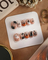 Just Trick nails — halloween mix design nude by Joyee Nails