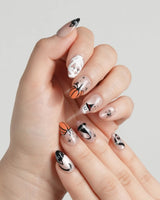Just Trick nails — halloween mix design nude by Joyee Nails