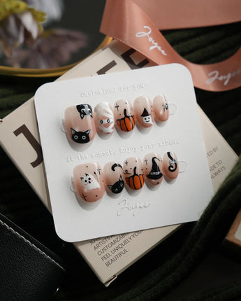 Just Trick extra short oval press-on nails