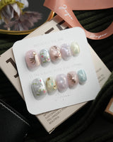 Koi Dream Extra Short Squoval press-on nails