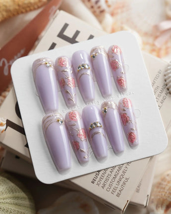 Lavender Rose - Lisa(Co-Creator) - Long Coffin