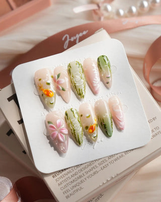 Loto Koi press-on nails by Joyee Nails