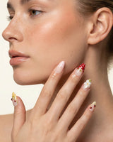 Lucky Dot press-on nails — Cute Pastoral, Hand-painted Ladybugs