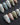 Renaissance fresco press on nails with painted angels, clouds and gold leaf