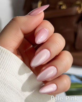 Custom Magnetic Cat Eye Nail Art press-on nail set — Magnetic Cat Eye Nail Art design, hand-painted with real gel polish