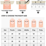 Joyee Nails press-on nail size chart — how to measure your nail size