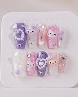 Sugar KK - Joyeenails - AN026 - XS / Medium Coffin