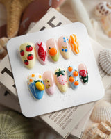 Mercato Italian market press-on nails in short almond shape